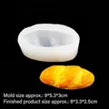 Silikon-Brotform für Baguette-Design mit realistischem gelbem Brot-Muster für DIY-Deko - B224 / Transparent
