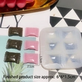 6-cavity silicone mold for sweet pillow candy shapes with Sweet lettering detail - 3# Transparent Candy Shape