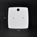 Premium 6x5.5cm white matte jewelry display card for earrings and brooch packaging - Blank Version / 2-Hole Stud Earring Card (5.5*6cm)