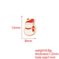 Detailed size chart for snowman charm with dimensions 13x8mm and weight 0.8g - Basic Snowman (28#)