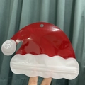 Kerstmuts vormige hersluitbare cadeauverpakking in rood en wit voor feestelijke snoepjes - Kerstmuts / 17x12cm (100 Stuks/Verpakking)