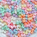 Macaron color mini letter S beads with side holes for DIY jewelry making material - Letter S / 1 Piece
