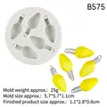 Mini light bulb silicone mold for chocolate and resin art with dimensions 5.7x5.7cm - No.2/5-Cavity/Grey