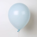 Light macaron blue latex party balloon with white plastic stick and holder support - 10 Inch 2.2g Macaron Blue