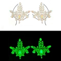 Glow-in-the-dark luminous rhinestone nipple stickers for EDM music festivals - YGXT-04