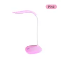 Lampada da scrivania LED rosa con collo flessibile e touch per protezione occhi - Confezione in scatola / Ricaricabile Rosa