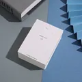 Stack of white jewelry display cards with Thank You text and ear stud slots - Card (5.9x8cm)
