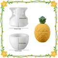 Pineapple storage jar silicone mold with lid, 2-piece set for resin and DIY crafts - Pineapple Storage Box Set