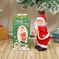 Electric climbing Santa Claus doll in classic red outfit with festive gift box packaging - Twerking Santa Thumbs Up