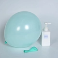 Pastel mint green latex balloons with a white PET refill bottle for party decorations - 12 Inch 2.8g Macaron Nile Blue