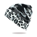 Berretto in maglia con motivi mimetici e leopardati per sport invernali e sci outdoor - Taglia unica / Mimetico Grigio