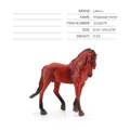 Miniature solid red Andalusian horse figurine for farm model sets and sandbox toys - Single Andalusian Horse Model