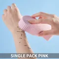 Rosa 3D Peeling-Badeschwamm mit Fischschuppen-Textur für tiefe Körperreinigung und Peeling - Rosa