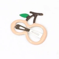 Cute pink cherry cartoon hair clip for girls with green leaves and metal snap clip - Pink Cherry Kids Hair Clip
