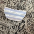 Elegant lavender striped claw clip with resin finish for chic hair styling - Light Blue