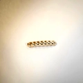 Minimalist twisted gold zinc alloy spring hair clip for women with polished metal finish - Gold Twist