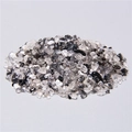 Polished natural black and white rutilated quartz crystal chips for DIY decor - Black Rutilated Quartz / 7-9mm 100g