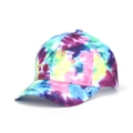 Vibrant multi-color tie-dye baseball cap with classic six-panel design and curved brim - Colorful Vibrant Tie-Dye Style (19#)