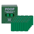 Eco-friendly biodegradable lavender scented dog poop bags 300 count with 20 rolls - Box Packaging / 20 Rolls Box / Green
