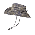 Cappello da pescatore mimetico jungle con stampa blu navy e cinturino regolabile - Mimetico Cachi (4335473594752)