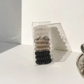 Set di 9 elastici per capelli a spirale nei colori trasparente, champagne e nero - 2# Colori Scuri (Scatola da 9 pezzi)