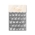 Adesivo nail art bianco geometrico origami con design traslucido modello to 1925 - Origami Geometrico Bianco Traslucido (to1925)