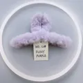 Grande pince à cheveux 14cm en peluche violet clair en fausse fourrure douce - 12# Peluche Violet 14CM