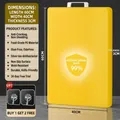 Thickened yellow PE cutting board with metal handle, dimensions 60x40x3cm and antibacterial properties - 60*40*3cm / Yellow