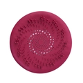 Filtro per lavandino in silicone rosa con fori a spirale per scarichi del bagno - Rotondo Rosso