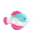 Pink and blue tropical fish hair claw clip made of acrylic resin for women and girls - Pink Blue Fish