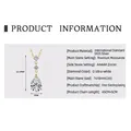 S925 sterling silver teardrop necklace with 2ct blue sapphire pear-cut pendant - Heart of Ocean Gold