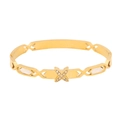 Elegante bracciale a catena dorata con motivo a X scintillante impreziosito da cristalli - Stile Forma a X Cavo Con Zirconi (2#)