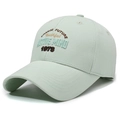 Mint green brushed cotton baseball cap featuring vintage 1978 embroidery - Adjustable / Grass Green
