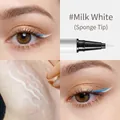 Eyeliner liquido bianco impermeabile con punta in spugna fine per un trucco preciso - Bianco