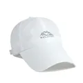 White quick-dry baseball cap with mountain embroidery and adjustable back strap - Adjustable / White