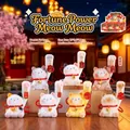 Luminous Lucky Fox cat figurine blind box collection with various fortune themes - A131 Lucky Cat Set 6 / Full Box Set