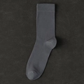 Calze da uomo in seta grigio scuro traspiranti con tallone e punta rinforzati - Taglia unica / Grigio Ferro