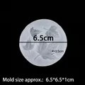 Halloween maple leaf silicone mold for fondant and chocolate, diameter 6.5cm - 7#--Transparent 15-101 Maple Leaf Round