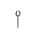 Minimalist black stainless steel hoop earring with sleek cylindrical drop pendant - Black Hoop Long Bar Earring (Single Piece)