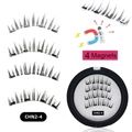 Detail view of 4-magnet magnetic eyelashes set with CHN2-4 model and storage case - CHN2-4 Natural Long Style (CHN2-4)