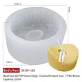 Bird's nest silicone mold for candles and ice cream with detailed woven texture design - Bird's Nest Model BH-169