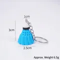 Llavero mini volante de bádminton de PVC azul brillante para regalo deportivo - Llavero / Azul
