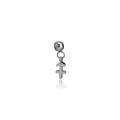 Silver stainless steel Sagittarius zodiac charm pendant for DIY jewelry bracelets - Sagittarius / Silver