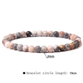 4mm/19cm Pink Zebra Jasper