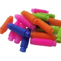 Colorful suction cup robot telescopic tube sensory toys in pink, orange, blue, and green - No Light Version / Mini Pop Tube