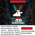 UV printed geometric reindeer Christmas static window sticker with Merry Christmas text - Reindeer Set - Small / 40*60cm