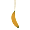 Mini portamonete creativo in silicone a forma di banana con cerniera e laccio giallo - Banana / Giallo