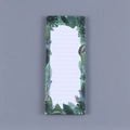 Tropical green leaf magnetic notepad with monstera patterns and lined white paper - Palm Tree / 23*9