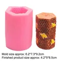 Pink honeycomb silicone mold for 3D bee soap and chocolate making with size details - Large Hexagonal Honeycomb-19-191 / Pink