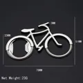 Silver metal bicycle shaped bottle opener variant with dimensions 78x51x3mm - Bicycle Shape (X-964) / Silver